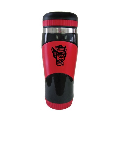 Travel Tumbler 16oz Red/Black NC St
